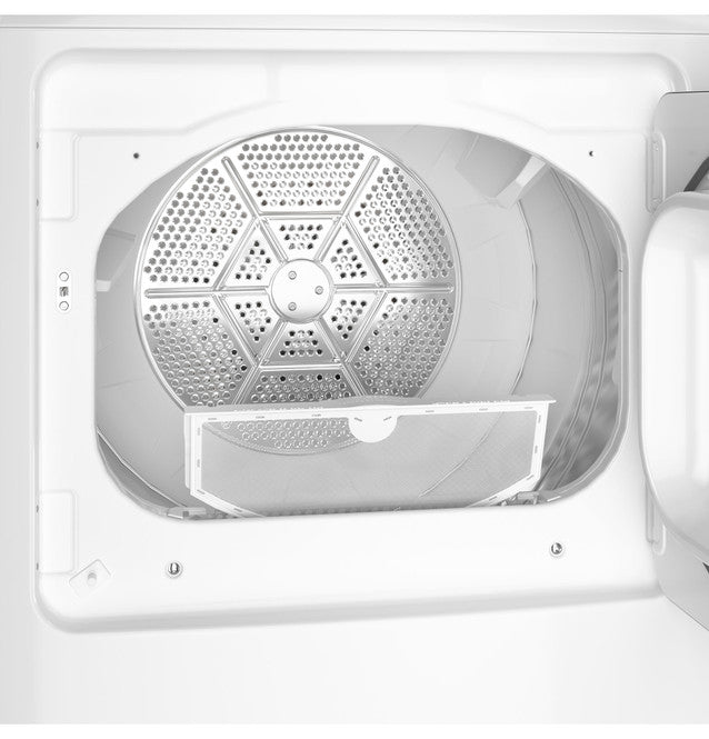 GE 7.2 cu. ft. Electric Dryer in White with Auto Dry and Extended Tumble-Washburn's Home Furnishings