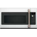 GE Café 1.7 Cu. Ft. Convection Over-the-Range Microwave Oven in Matte White-Washburn's Home Furnishings