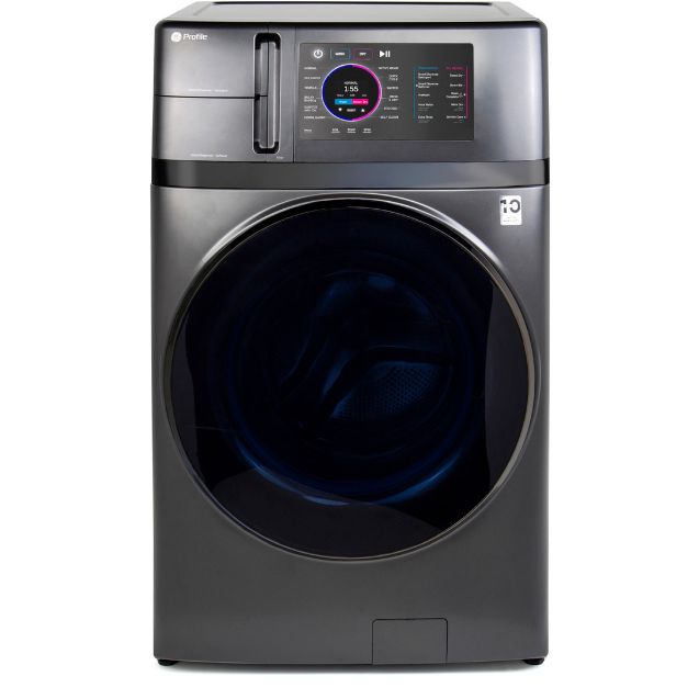 GE Profile- UltraFast 4.8 cu ft All-in-one Washer/Dryer Combo w/ Ventless Heat Pump Technology - Carbon Graphite-Washburn's Home Furnishings