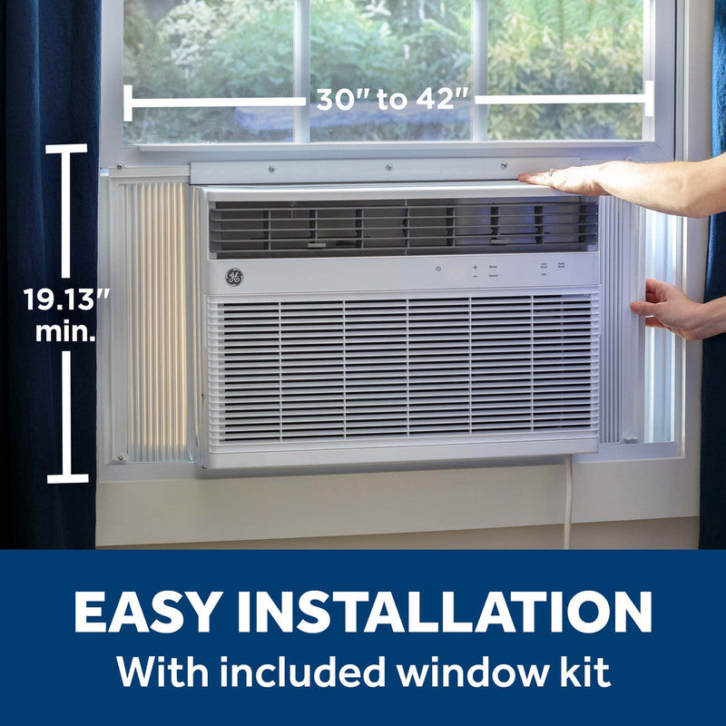 GE Window A/C 18,000 BTU Heat/Cool w/ wifi connect-Washburn's Home Furnishings