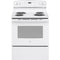 GE 30" 5.0cf Electric Range in White-Washburn's Home Furnishings