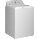 GE® 4.3 cu. ft. Capacity Washer with Stainless Steel Basket,Cold Plus and Water Level Control - White w/ Silver Matte Backsplash-Washburn's Home Furnishings