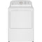 GE® 7.2 cu. ft. Capacity Electric Dryer w/Up To 120 ft. Venting & Reversible Door in White w/Silver Matte Backsplash-Washburn's Home Furnishings