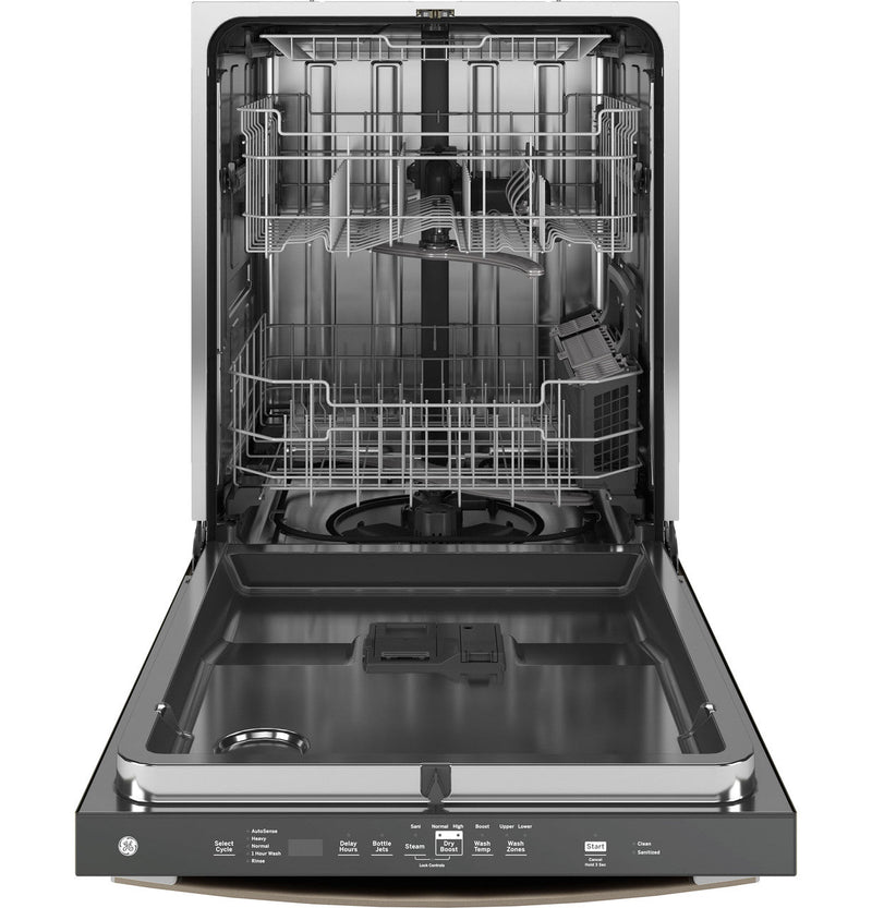 GE® ENERGY STAR® Fingerprint Resistant Top Control w/Stainless Steel Interior Dishwasher with Sanitize Cycle - Fingerprint Resistant Slate-Washburn's Home Furnishings