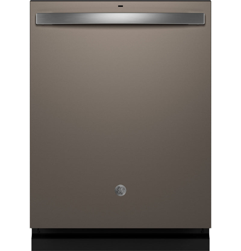 GE® ENERGY STAR® Fingerprint Resistant Top Control w/Stainless Steel Interior Dishwasher with Sanitize Cycle - Fingerprint Resistant Slate-Washburn's Home Furnishings