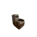 Hi-Rock Brighton Power Leather Recliner in Cedar-Washburn's Home Furnishings