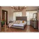 IFD Antique Gray King Bedframe-Washburn's Home Furnishings