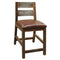 IFD Antique Multicolor Bistro Bar Height Table with 2 chairs-Washburn's Home Furnishings