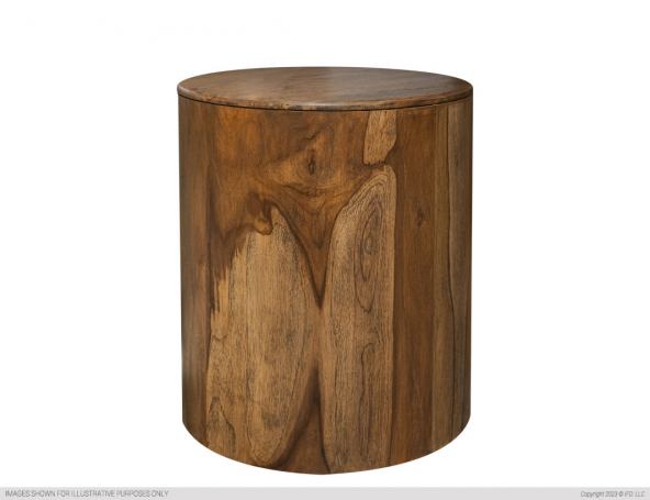 IFD Balam Mango and Teak Chairside Table-Washburn's Home Furnishings