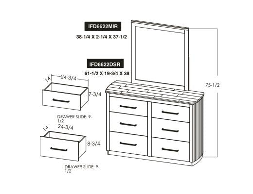 IFD Mezquite 6 Drawer Dresser-Washburn's Home Furnishings