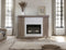 IFD Natural Parota Fireplace-Washburn's Home Furnishings