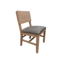 IFD Natural Parota Upholstered Seat Wooden Chair-Washburn's Home Furnishings