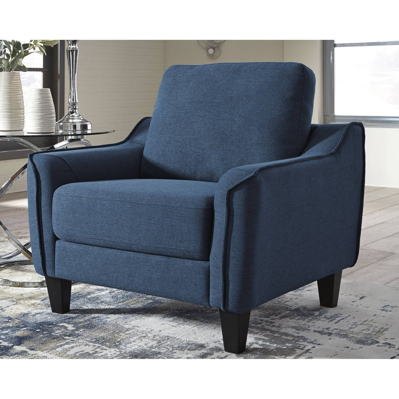 Jarreau - Blue - Chair-Washburn's Home Furnishings