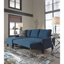 Jarreau - Blue - Sofa Chaise Sleeper-Washburn's Home Furnishings