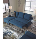 Jarreau - Blue - Sofa Chaise Sleeper-Washburn's Home Furnishings