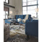 Jarreau - Blue - Sofa Chaise Sleeper-Washburn's Home Furnishings