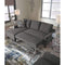 Jarreau - Gray - Sofa Chaise Sleeper-Washburn's Home Furnishings