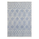 KAS 7724 Blue Ivory Geo 5' x 7' Area Rug-Washburn's Home Furnishings