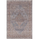 KAS Adele Grey Blush Medallion Area Rug 7'5"x7'x8"-Washburn's Home Furnishings