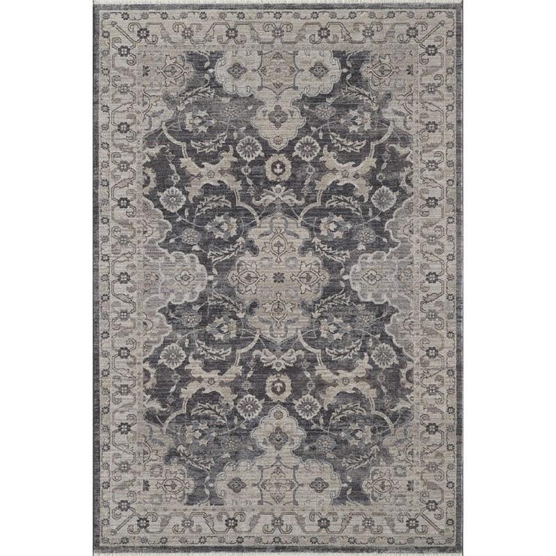 KAS Adele Grey Ivory Sofia Area Rug 5'x7'8"-Washburn's Home Furnishings