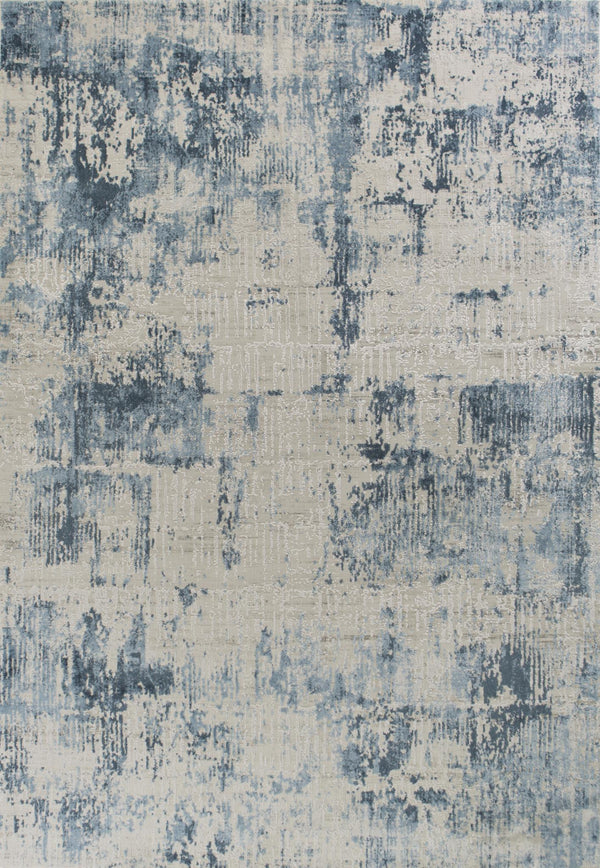 KAS Gee Ivory/Blue Grace Area Rug 7'7"x10'10"-Washburn's Home Furnishings