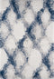 KAS Phoenix Ivory Blue Diamonds Area Rug 7'10"x9'10"-Washburn's Home Furnishings