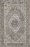 KAS Phoenix Ivory/Slate Blue Tiles Area Rug 5'3"x7'7"-Washburn's Home Furnishings