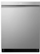 LG 24" Top Control Dishwasher, 42dB, Smart WiFi, QuadWash Pro, Dynamic Dry - Stainless-Washburn's Home Furnishings