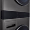 LG 5.0 CF / 7.4 CF Electric Washtower with Center ControL - Black Steel-Washburn's Home Furnishings