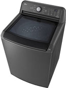 LG 5.0 cu. ft. Top Load Washer with Impeller, TurboDrum, SlamProof Glass Lid, & Water Plus - Middle Black-Washburn's Home Furnishings