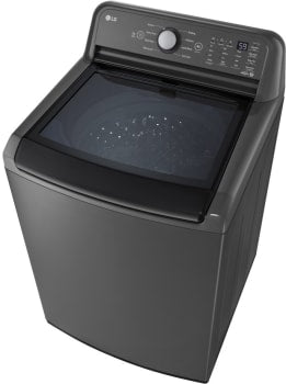 LG 5.0 cu. ft. Top Load Washer with Impeller, TurboDrum, SlamProof Glass Lid, & Water Plus - Middle Black-Washburn's Home Furnishings