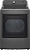 LG 7.3 cu. ft. Ultra Large Capacity Rear Control Electric Energy Star Dryer with Sensor Dry - Middle Black-Washburn's Home Furnishings