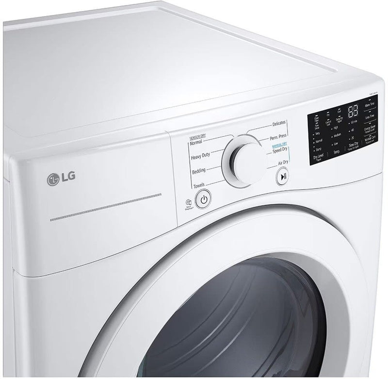 LG 7.4 cu. ft. Ultra Large Capacity Electric Dryer - White-Washburn's Home Furnishings