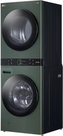 LG Single Unit Front Load LG WashTower with Center Control 4.5 cu. ft. Washer and 7.4 cu. ft. Electric Dryer - Nature Green-Washburn's Home Furnishings