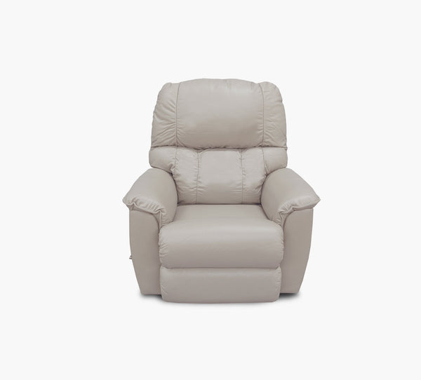 La-Z-Boy Felix Leather Rocking Recliner in Buddy Beige.-Washburn's Home Furnishings