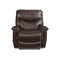 La-Z-Boy James Rocker Recliner in Walnut Leather-Washburn's Home Furnishings