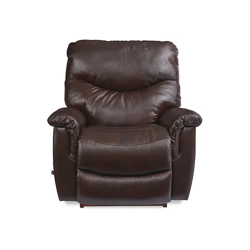 La-Z-Boy James Rocker Recliner in Walnut Leather-Washburn's Home Furnishings