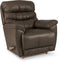 La-Z-Boy Joshua Rocking Recliner in Chestnut Leather-Washburn's Home Furnishings