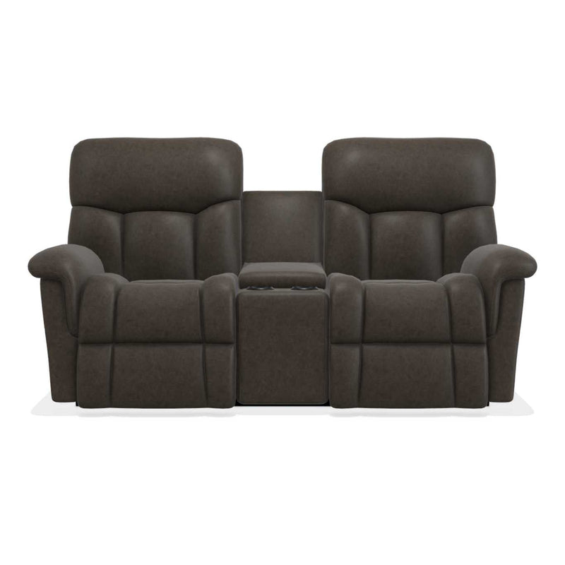 La-Z-Boy Mateo Power Wall Reclinling Loveseat w/ Console Headrest and Lumbar in Charcoal-Washburn's Home Furnishings