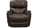 La-Z-Boy Trouper Rocking Recliner in Walnut Leather-Washburn's Home Furnishings