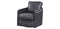 Leather Italia Alto Swivel Chair in Grey-Washburn's Home Furnishings