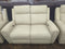 Leather Italia Jonathan Power Loveseat in Cream-Washburn's Home Furnishings