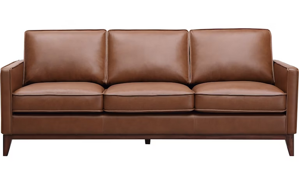 Leather Italia Weston Sofa in Highland Saddle Leather-Washburn's Home Furnishings