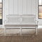 Liberty Furniture River Place Panel Back Bench in Riverstone White & Tobacco-Washburn's Home Furnishings