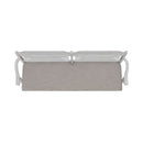 Liberty Furniture River Place Panel Back Bench in Riverstone White & Tobacco-Washburn's Home Furnishings