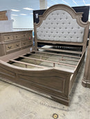 Liberty Magnolia Manor King Panel Bedframe in Weathered Bisque-Washburn's Home Furnishings