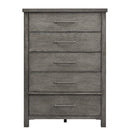 Modern Farmhouse 5 Drawer Chest in Dusty Charcoal-Washburn's Home Furnishings