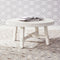 Liberty Modern Farmhouse Splay Leg Round Coctail Table in White-Washburn's Home Furnishings