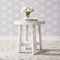 Liberty Modern Farmhouse Splay Leg Round End Table in White-Washburn's Home Furnishings