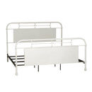 Vintage Series - King Metal Bed - Antique White-Washburn's Home Furnishings